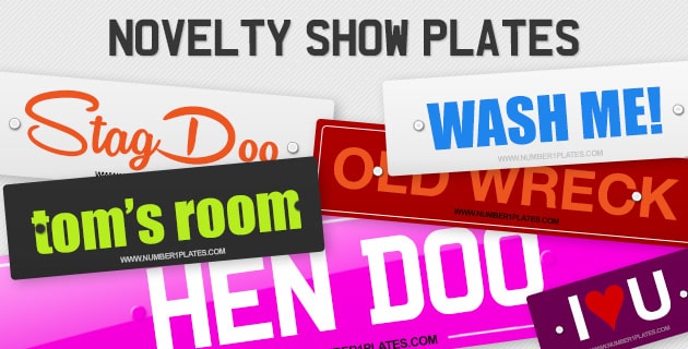NOVELTY & FUNNY NUMBER PLATES img